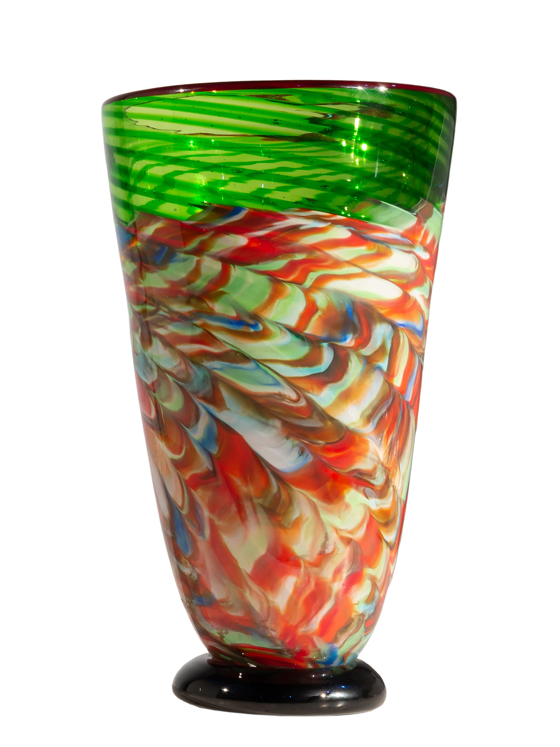 Tiffany花瓶 Tiffany & Co. Woven Cylinder Crystal Glass Vase 8 inch